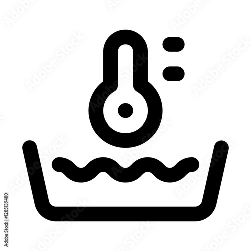 Temperature Simple Line Icon. Single icon, line vector icon