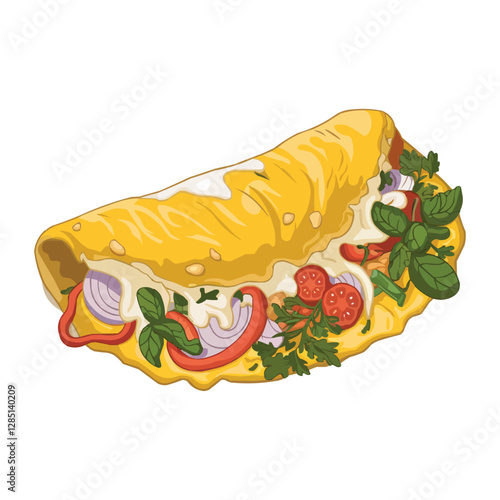 Delicious Vegetable Omelette