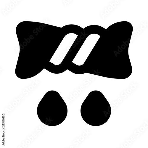 Wring Out Clothes Simple Glyph Icon. Single icon, glyph vector icon