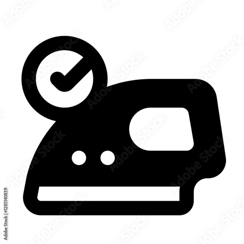 Can Be Ironed Simple Glyph Icon. Single icon, glyph vector icon