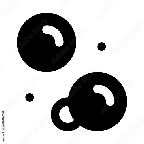 Bubble Simple Glyph Icon. Single icon, glyph vector icon