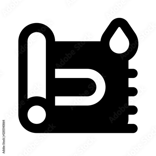 Carpet Simple Glyph Icon. Single icon, glyph vector icon