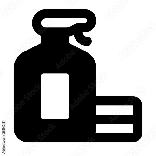 Clothes Freshener Simple Glyph Icon. Single icon, glyph vector icon