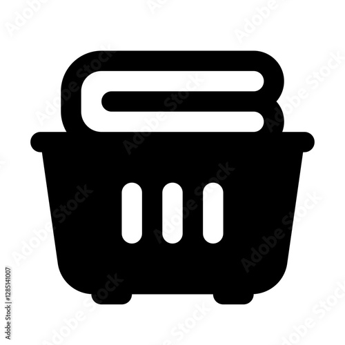 Pile Of Clothes Simple Glyph Icon. Single icon, glyph vector icon