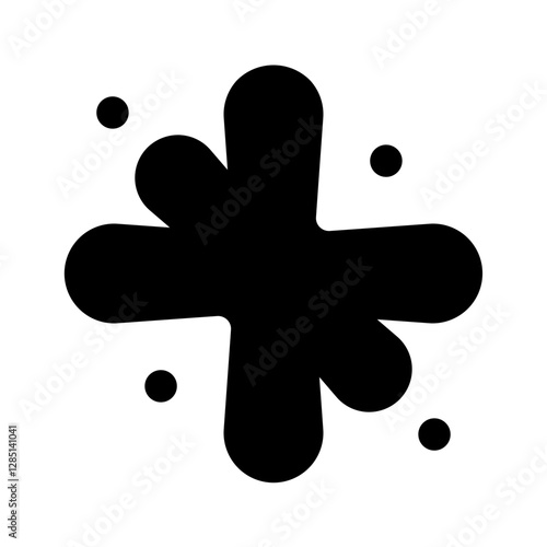 Stain Simple Glyph Icon. Single icon, glyph vector icon