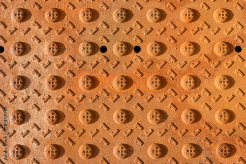 Фотография Corroded metal plate.