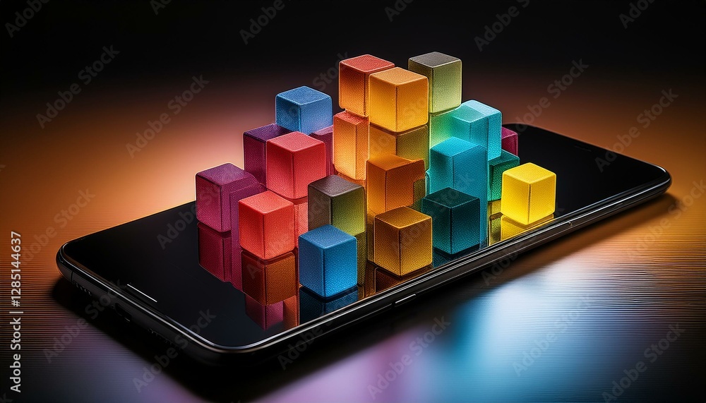 Blocks of information are neatly arranged on the screen. Blocks of information are neatly arranged on the screen.