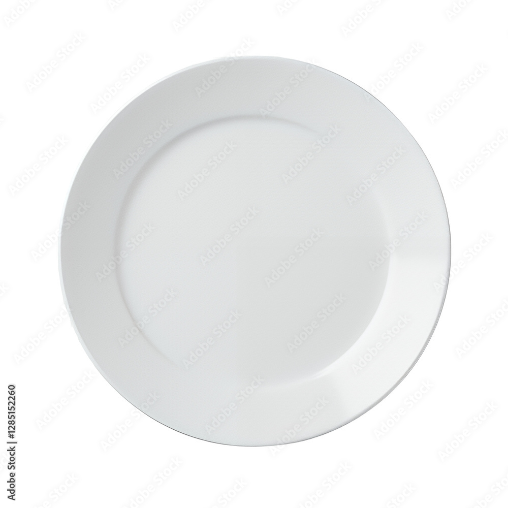 Empty White Plate Top View Minimalist Diningware Empty White Plate Top View Minimalist Diningware