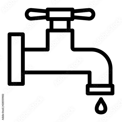 Dripping faucet icon