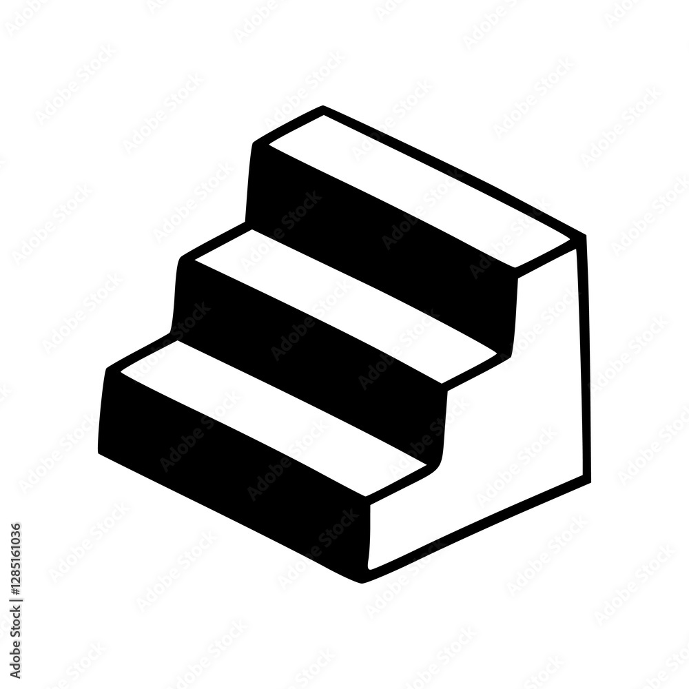 3d render of a staircase