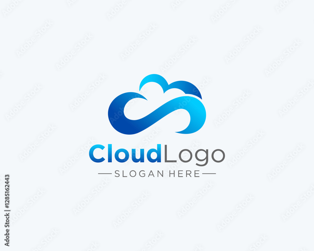 Technology cloud logo Technology cloud logo