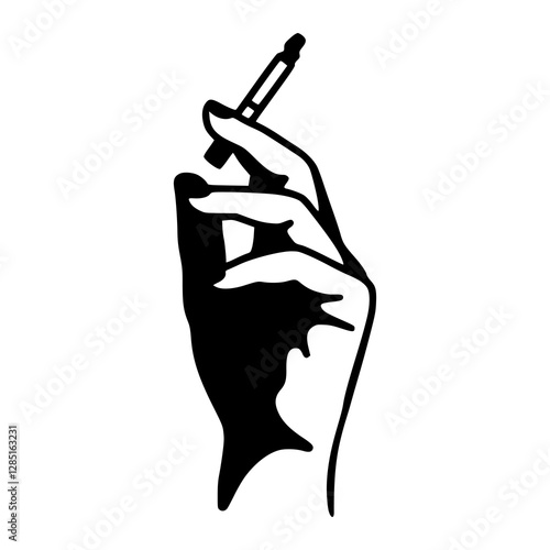 hand holding a cigarette