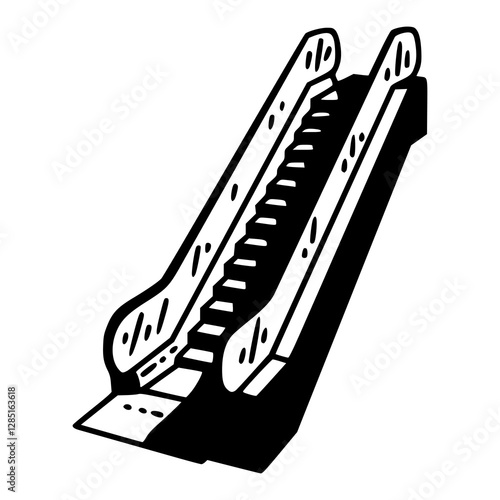 vector design of an escalator