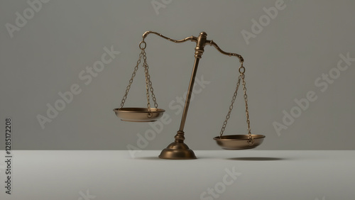 A tilted scale leaning to one side, symbolizing racial inequality and injustice.