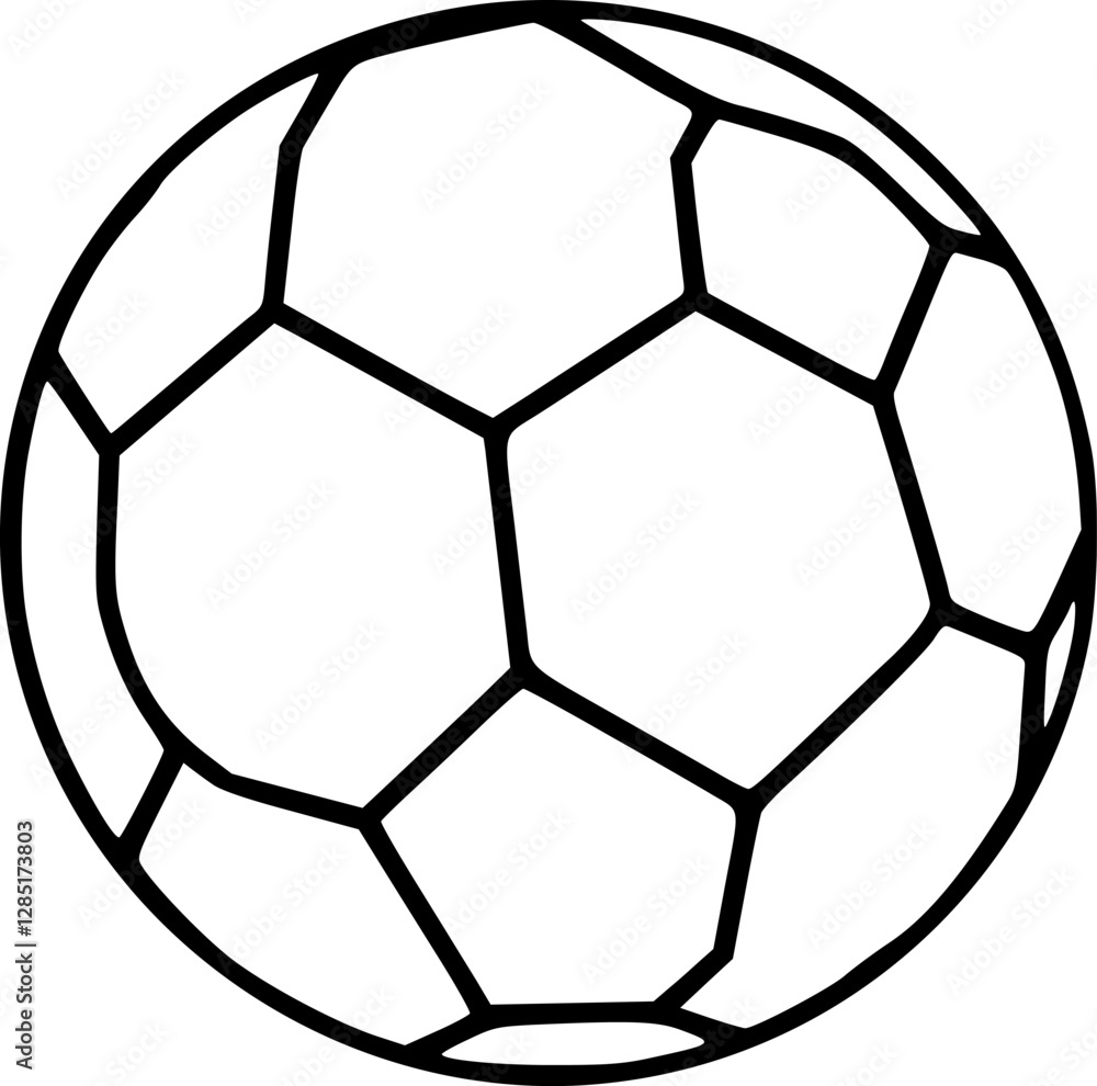 Fototapeta premium Sport ball line icon. High quality black outline logo for web site design and mobile apps. Vector illustration on a white background.