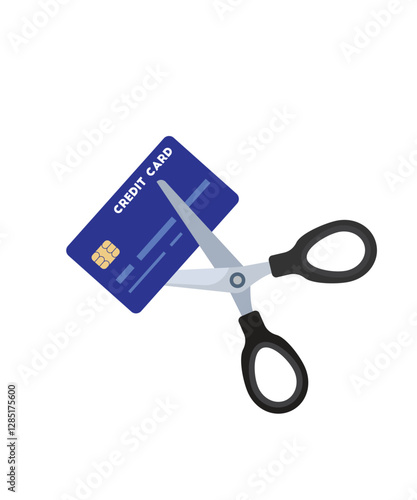 Credit Card Cutting stock illustration
