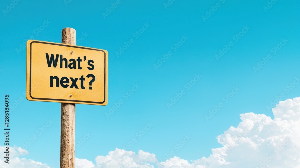 Yellow roadside sign asking the question Yellow roadside sign asking the question