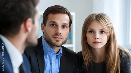 Professional Discussion Between Two Young Business People