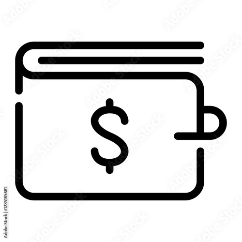 wallet line icon