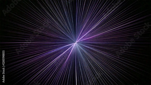 放射状 魔法のようなキラキラ 宇宙風サンバースト 青紫 ピンク 赤 近未来の雰囲気 背景素材 16:9サイズ AI生成素材