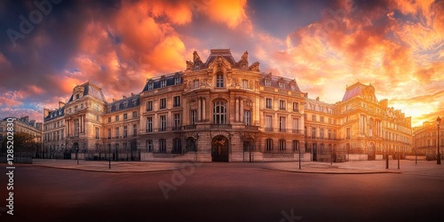 Parisian elegance meets a breathtaking sunset.