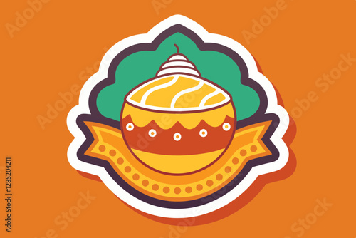 Ghee Sticker Design. AI-Generated Premium Ghee Sticker Design – Modern, Vintage & Luxury Ghee Label for Organic Dairy Packaging & Branding