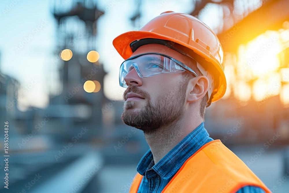 Silhouette of engineer and construction team working at site over blurred background sunset pastel for industry background with Light fair Silhouette of engineer and construction team working at site over blurred background sunset pastel for industry background with Light fair