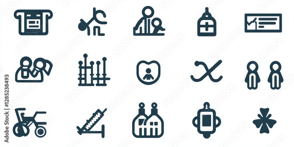 Fototapeta premium Healthcare Icons Set