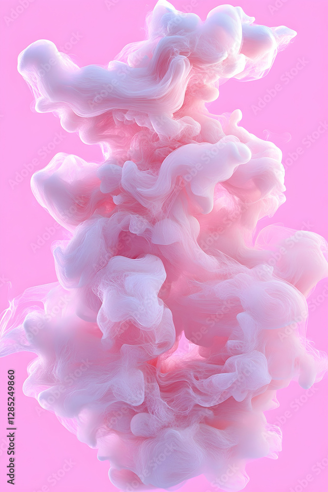 Pink and white ink swirling in water, abstract background, artistic design, graphic resource Pink and white ink swirling in water, abstract background, artistic design, graphic resource
