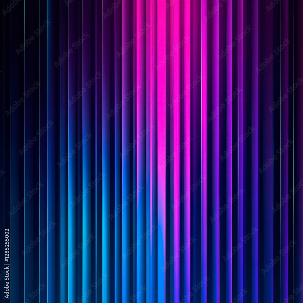 Vibrant neon gradient stripes form a dynamic and colorful backdrop perfect for modern digital art music or entertainment projects.