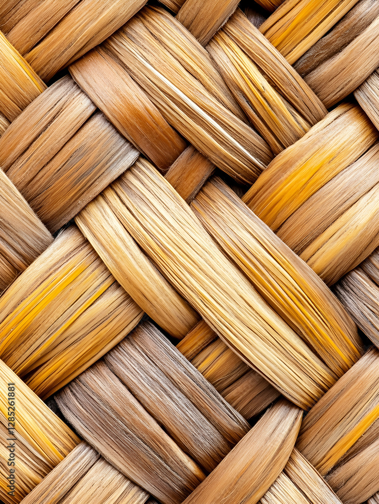 Woven straw mat texture, close-up detail, natural fiber background, craft material Woven straw mat texture, close-up detail, natural fiber background, craft material