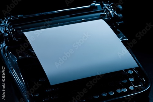 Wallpaper Mural Vintage Typewriter with Blank Paper Ready for Creative Writing Torontodigital.ca