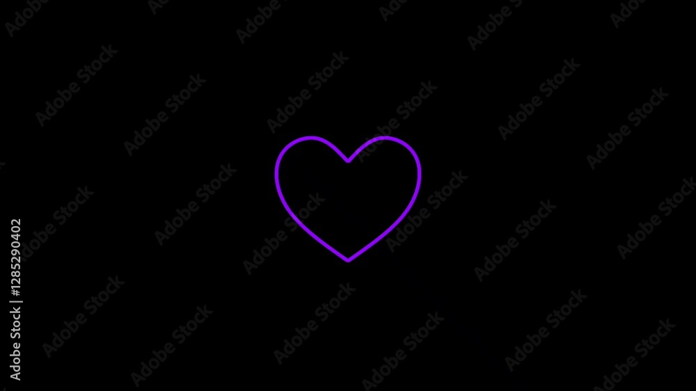 looping animation of a love sign that keeps changing colors looping animation of a love sign that keeps changing colors