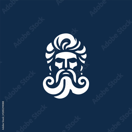 Poseidon god logo