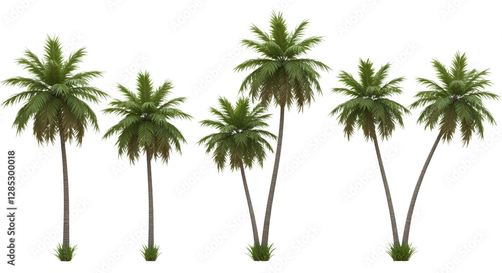 Obraz premium palm tree isolated on white