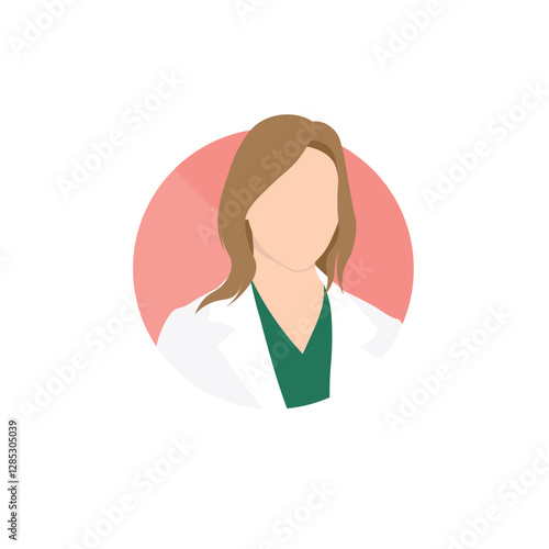 Female doctor profile or avatar