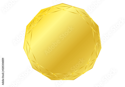 きらきら輝く金メダルのイラスト