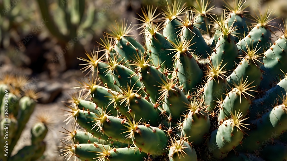 Pad Cactus Texture for Business, Desert Plant Growth, Desert Land Pad Cactus Texture for Business, Desert Plant Growth, Desert Land