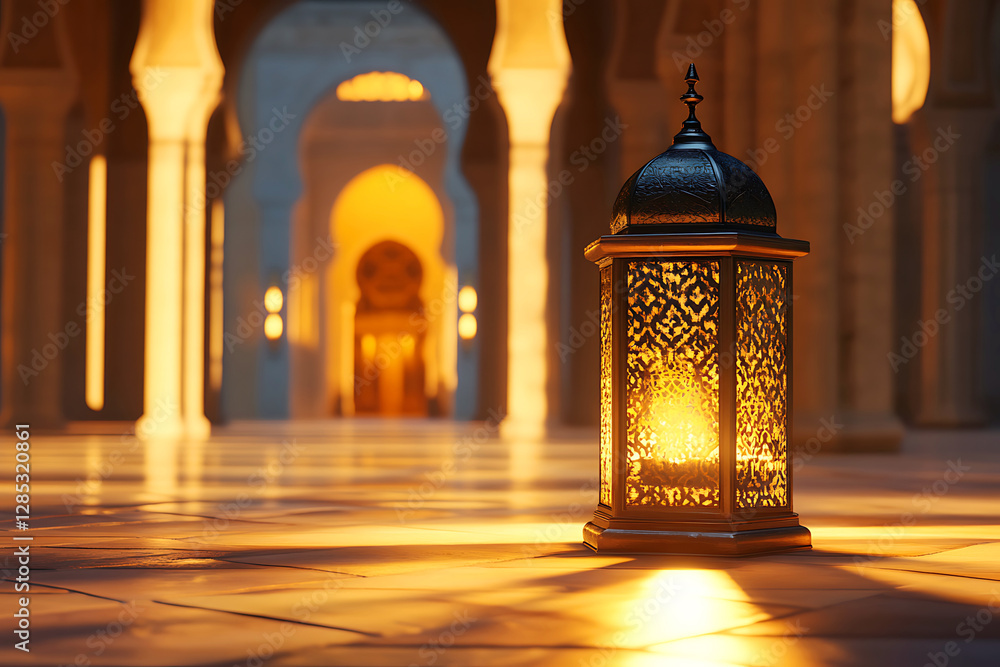 Arabic lantern in the sunset Arabic lantern in the sunset