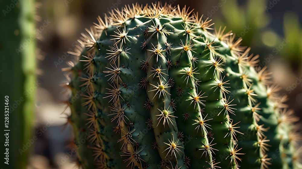 Cactus Close-Up, A Symbol of Resilience and Growth for Business Ventures Cactus Close-Up, A Symbol of Resilience and Growth for Business Ventures