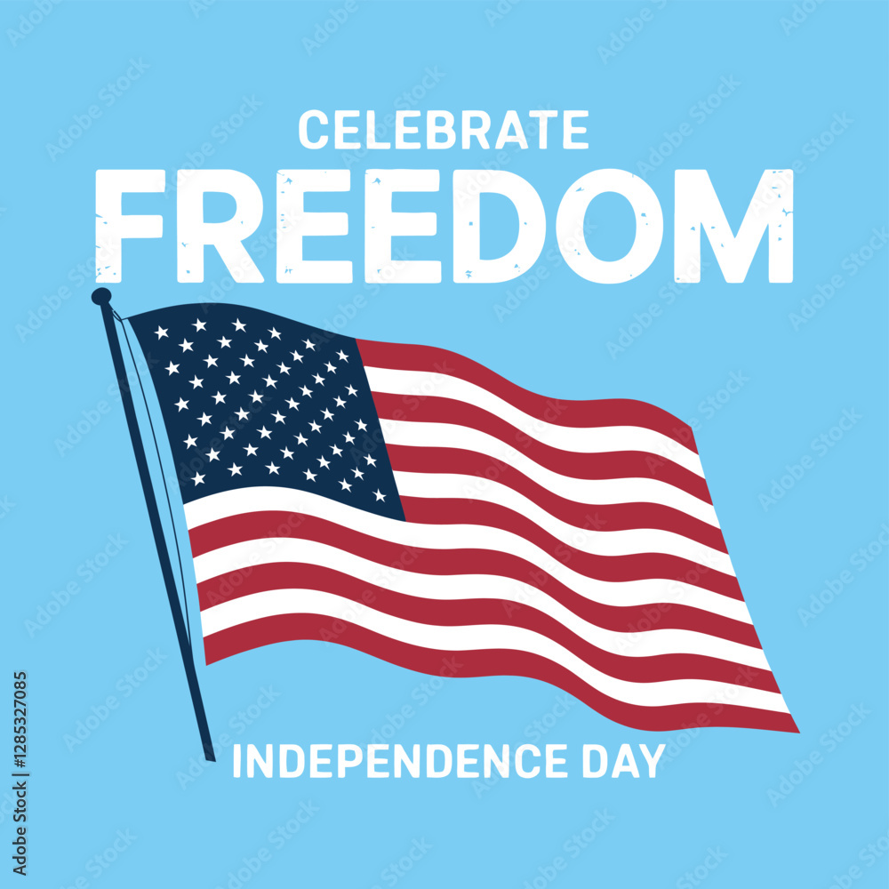 vector T shirt printable design for Independence Day – July 4th Celebrate Freedom, usa flag
vector T shirt printable design for Independence Day – July 4th Celebrate Freedom, usa flag