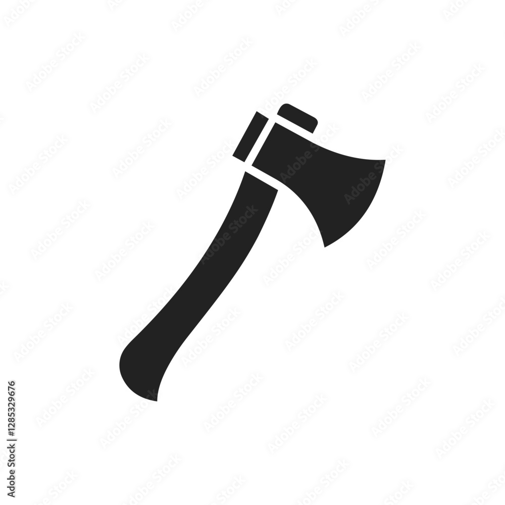 Simple Black Axe Silhouette and axe icon, axe, hatchet, ax, equipment, woodcutter Simple Black Axe Silhouette and axe icon, axe, hatchet, ax, equipment, woodcutter