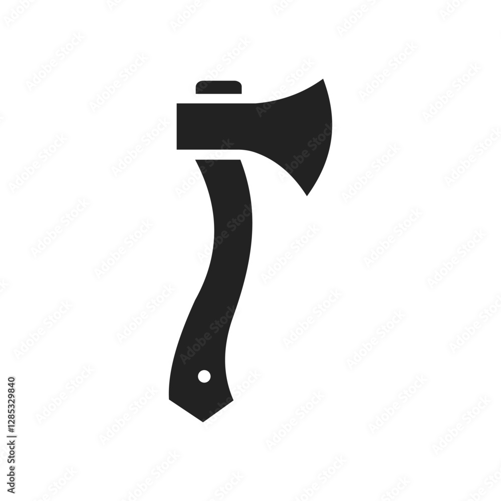 Simple Black Axe Silhouette and axe icon, axe, hatchet, ax, equipment, woodcutter Simple Black Axe Silhouette and axe icon, axe, hatchet, ax, equipment, woodcutter