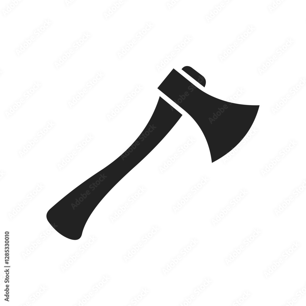 Simple Black Axe Silhouette and axe icon, axe, hatchet, ax, equipment, woodcutter Simple Black Axe Silhouette and axe icon, axe, hatchet, ax, equipment, woodcutter