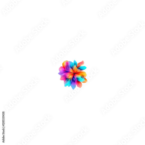 colorful pinwheel isolated on white