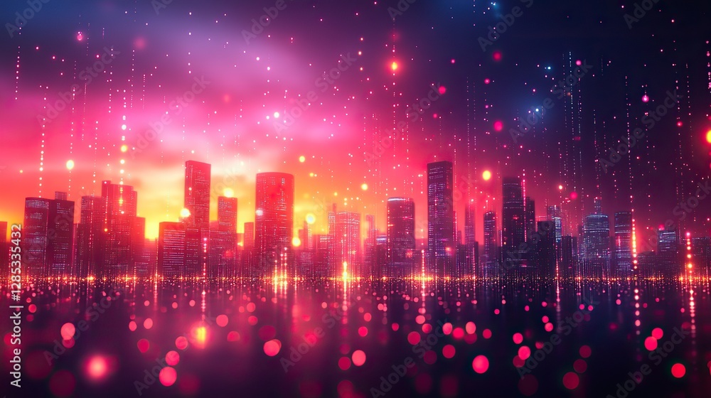 A modern website banner for digital marketing and branding agencies, showcasing an abstract gradient illustration with a focus on digital marketing concepts A modern website banner for digital marketing and branding agencies, showcasing an abstract gradient illustration with a focus on digital marketing concepts