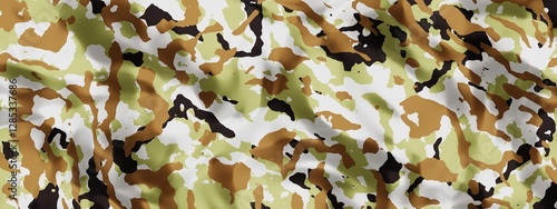 Fine details of camouflage suitable for design or print applications.