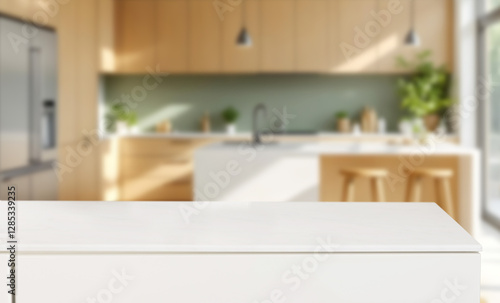 blank of table at kitchen