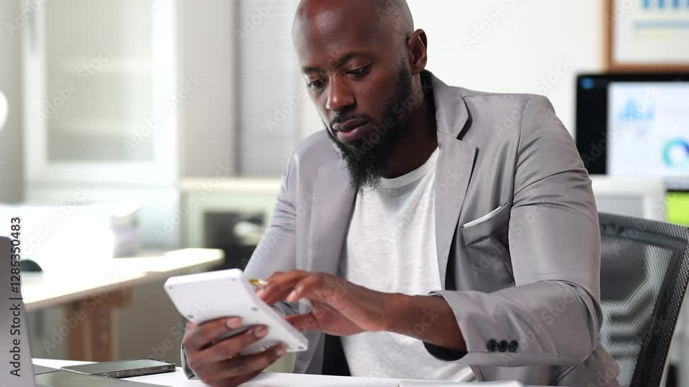 Professional accountant meticulously calculating financial data, taking detailed notes while analyzing budget reports and business performance at modern workspace Professional accountant meticulously calculating financial data, taking detailed notes while analyzing budget reports and business performance at modern workspace