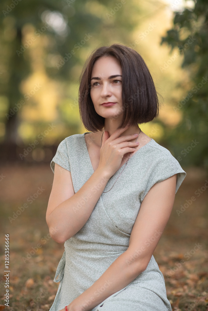Portrait of a young beautiful girl in nature. Portrait of a young beautiful girl in nature.